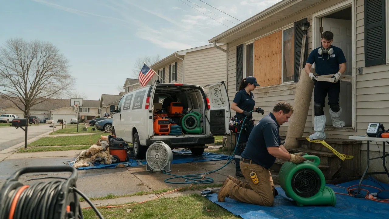 Water Damage Restoration in New Bedford, IL near me